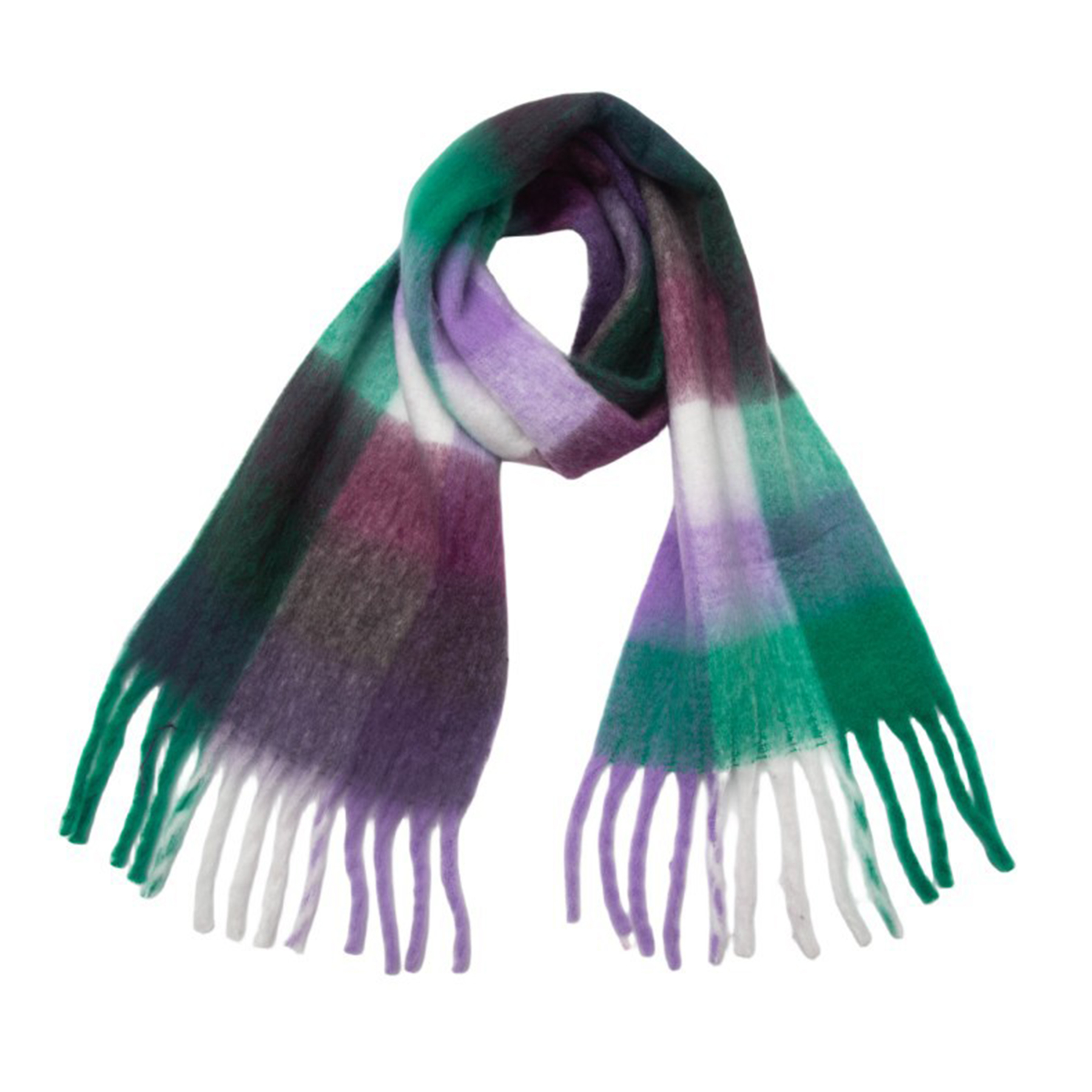 Big Coloured Checked Winter Warm Wrap Scarf 14