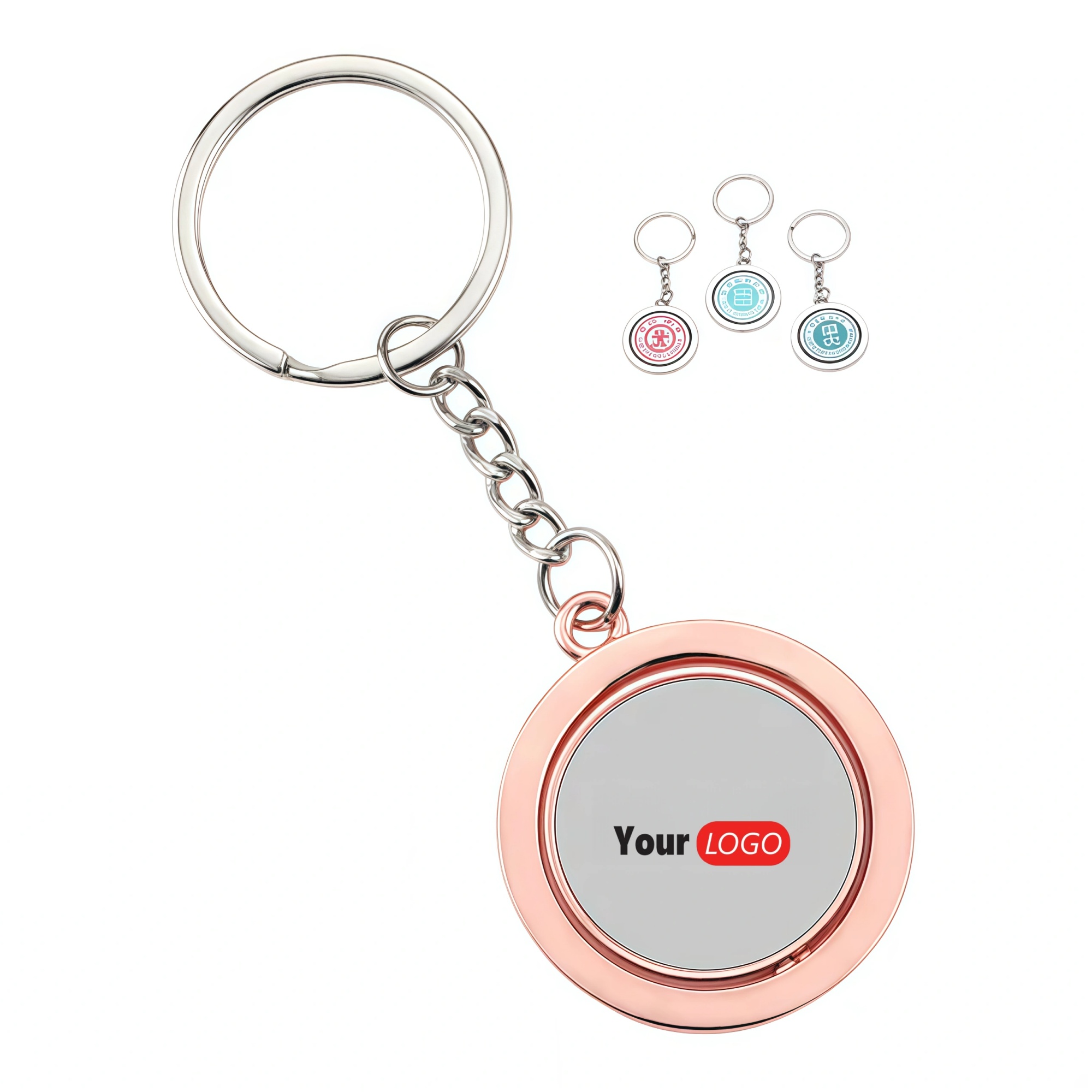 Rotatable School Emblem Keychain 2