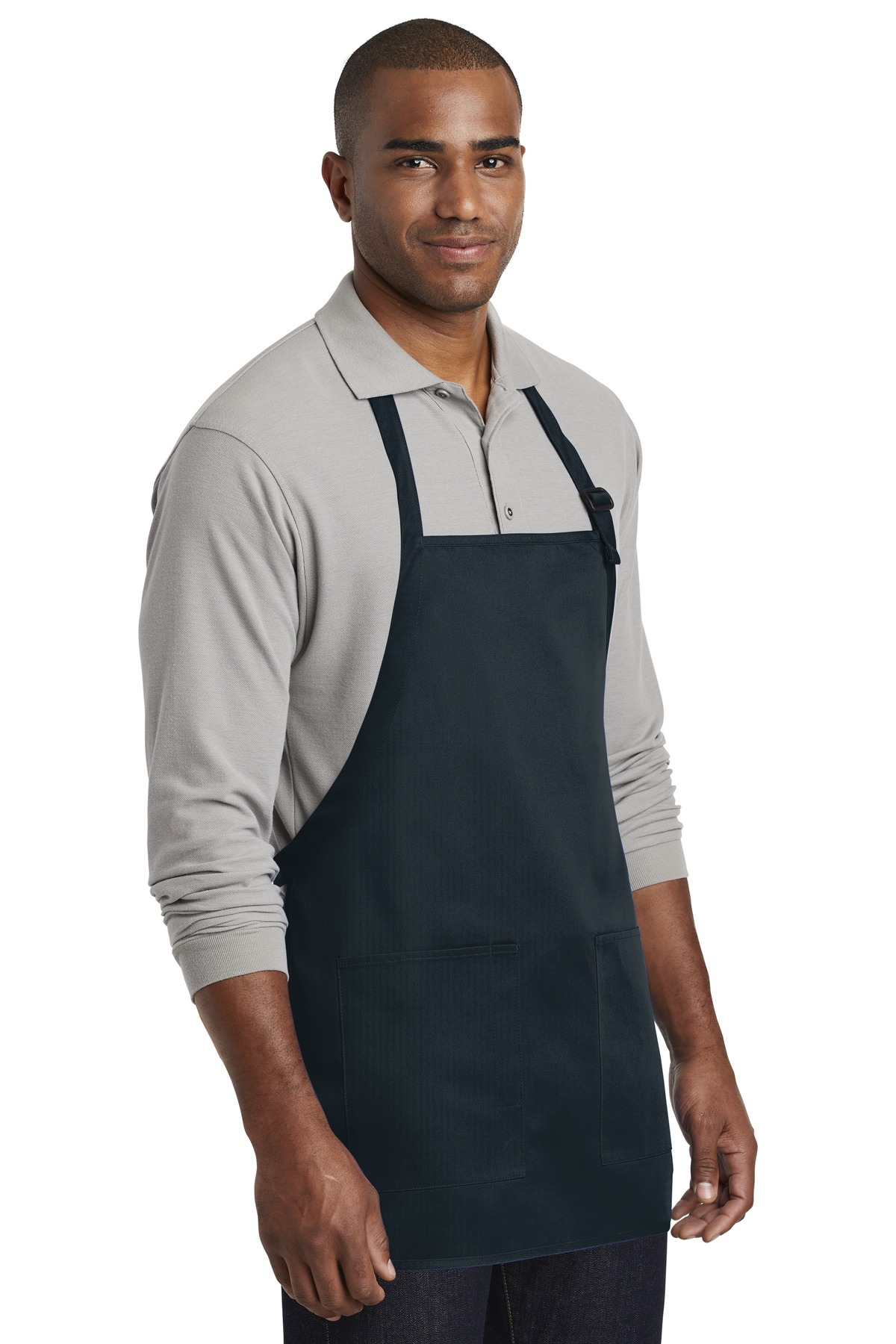 Port Authority Medium-Length Two-Pocket Bib Apron. A601 7