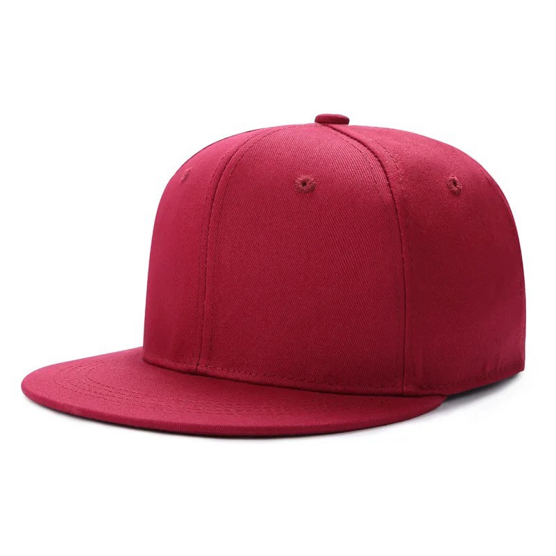 6 Panel Snapback Cap with Flat Brim 3