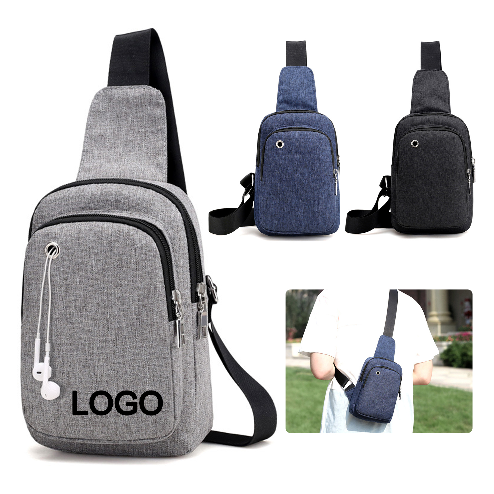 MOQ20 Crossbody Sling Bag With Adjustable Strap 5