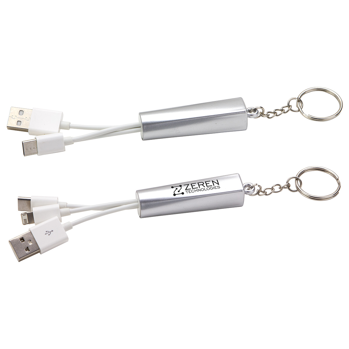 Trey 3-in-1 Light-Up Charging Cable with Keychain 22
