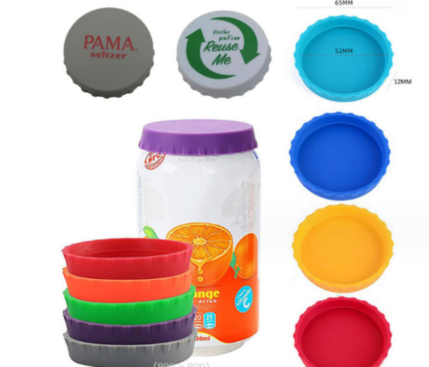 Soda or Beverage Silicone Can Lid/Cover 2