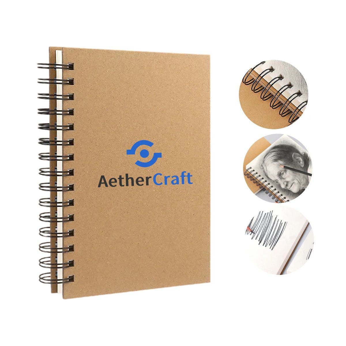 A5 Spiral Notebook with Flat Lay Design 2