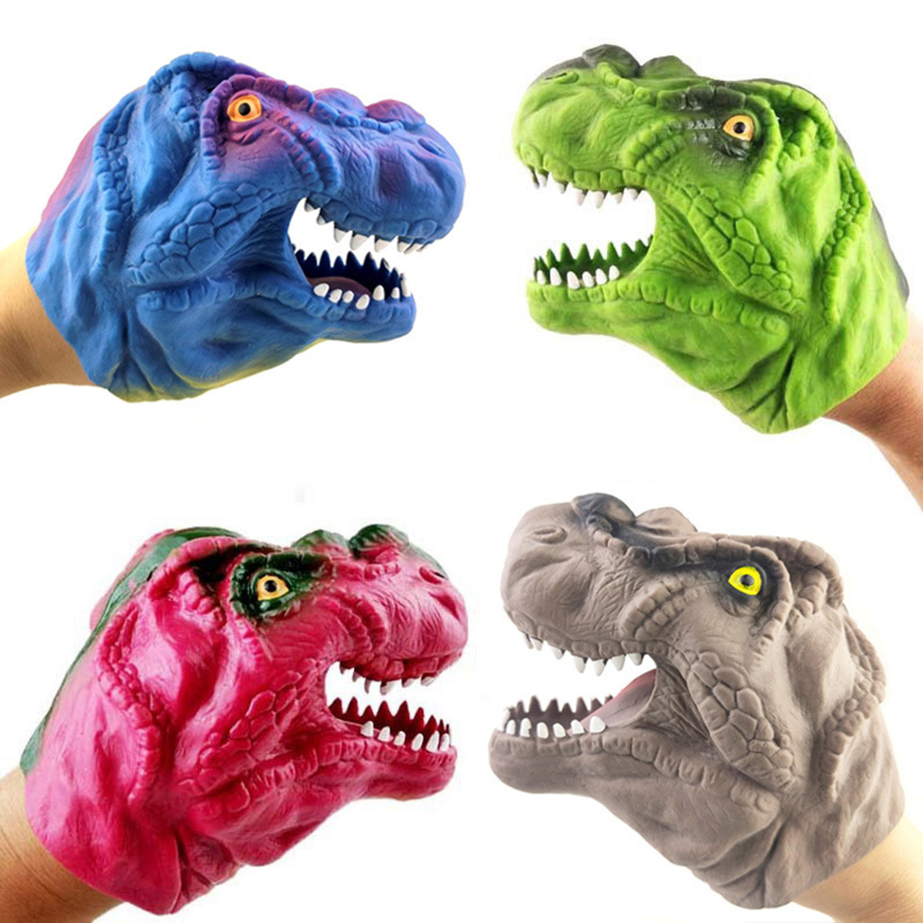 Plastic Safety Funny Dinosaur Hand Puppet Toy 2
