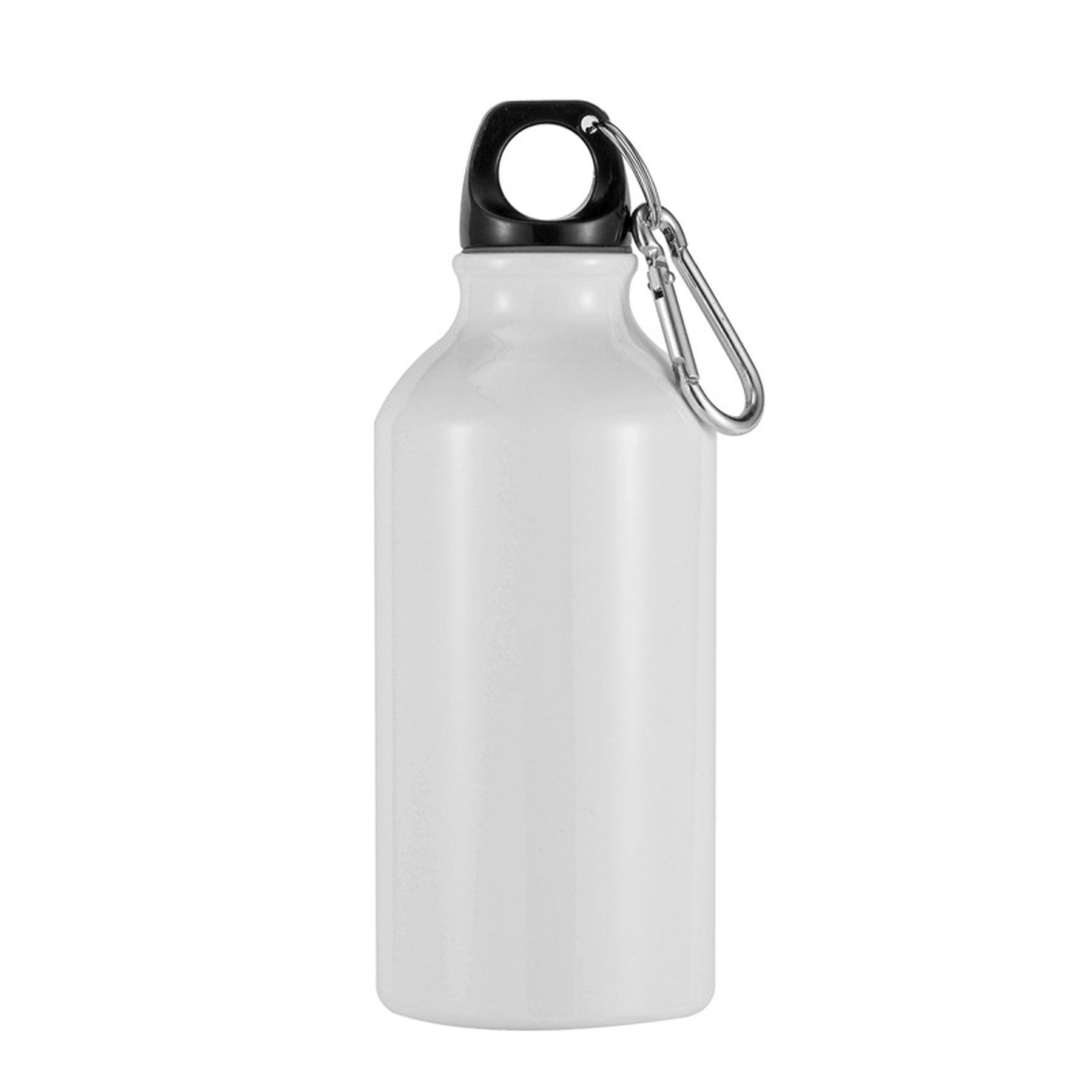 14 Oz Aluminum Water Bottle With Carabiner And Twist Cap 2