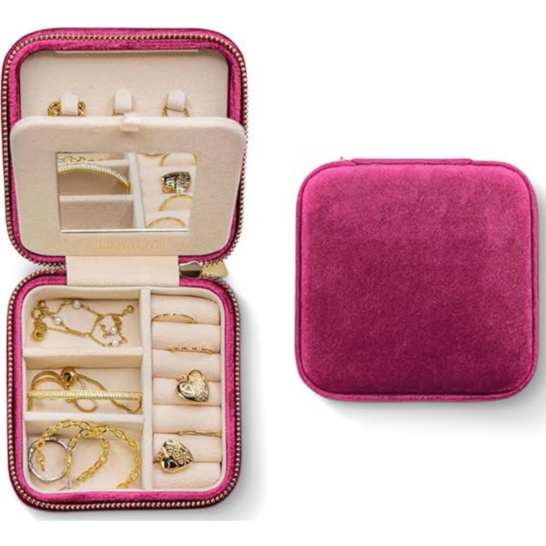 Plush Velvet Travel Jewelry Box 5