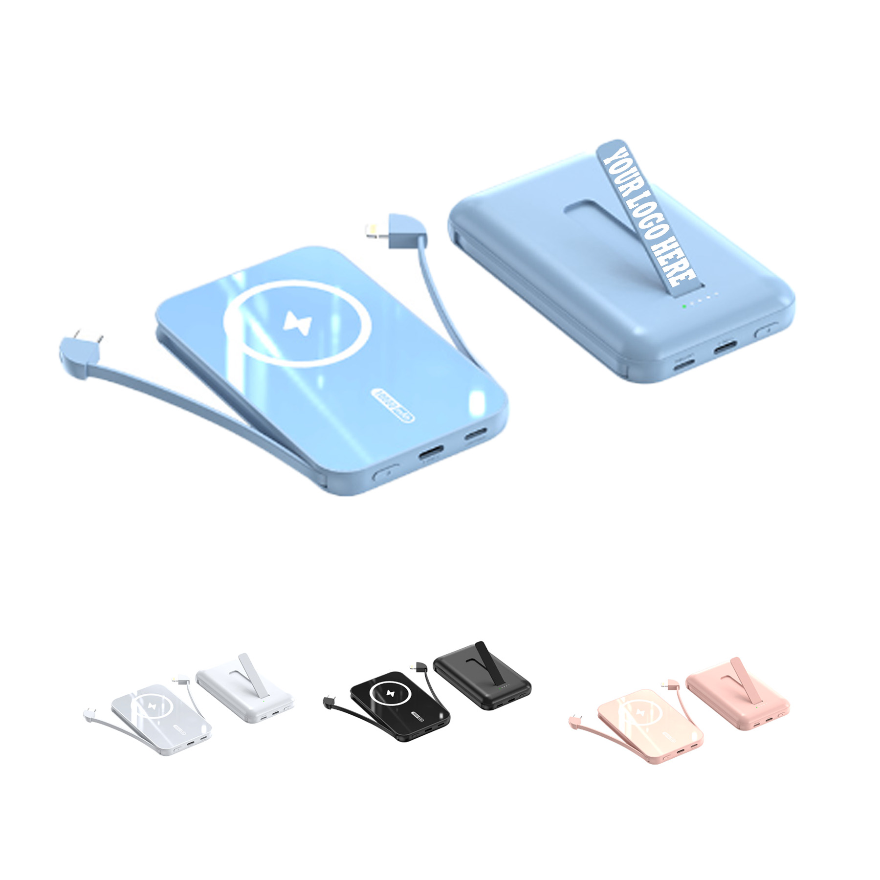 Magnetic Power Bank with Cable 2