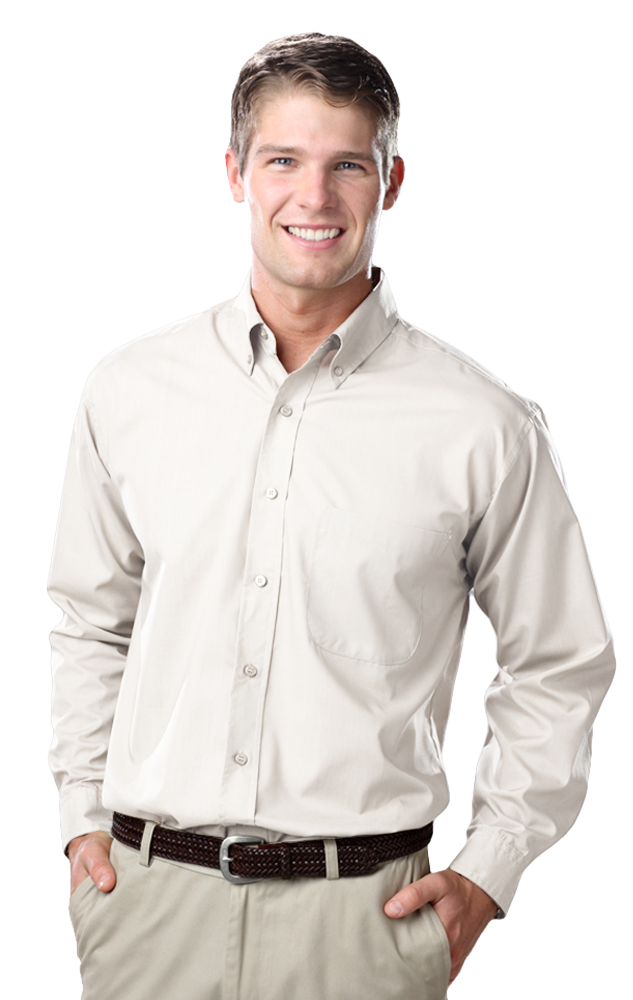 Men's L/S Value Poplin Shirt 36