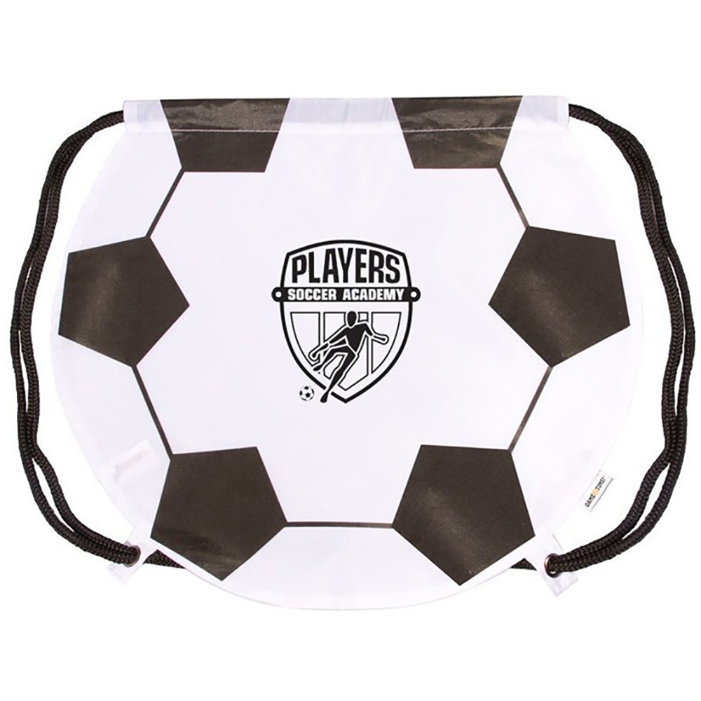 Football Design 210D Polyester Drawstring Bag 6