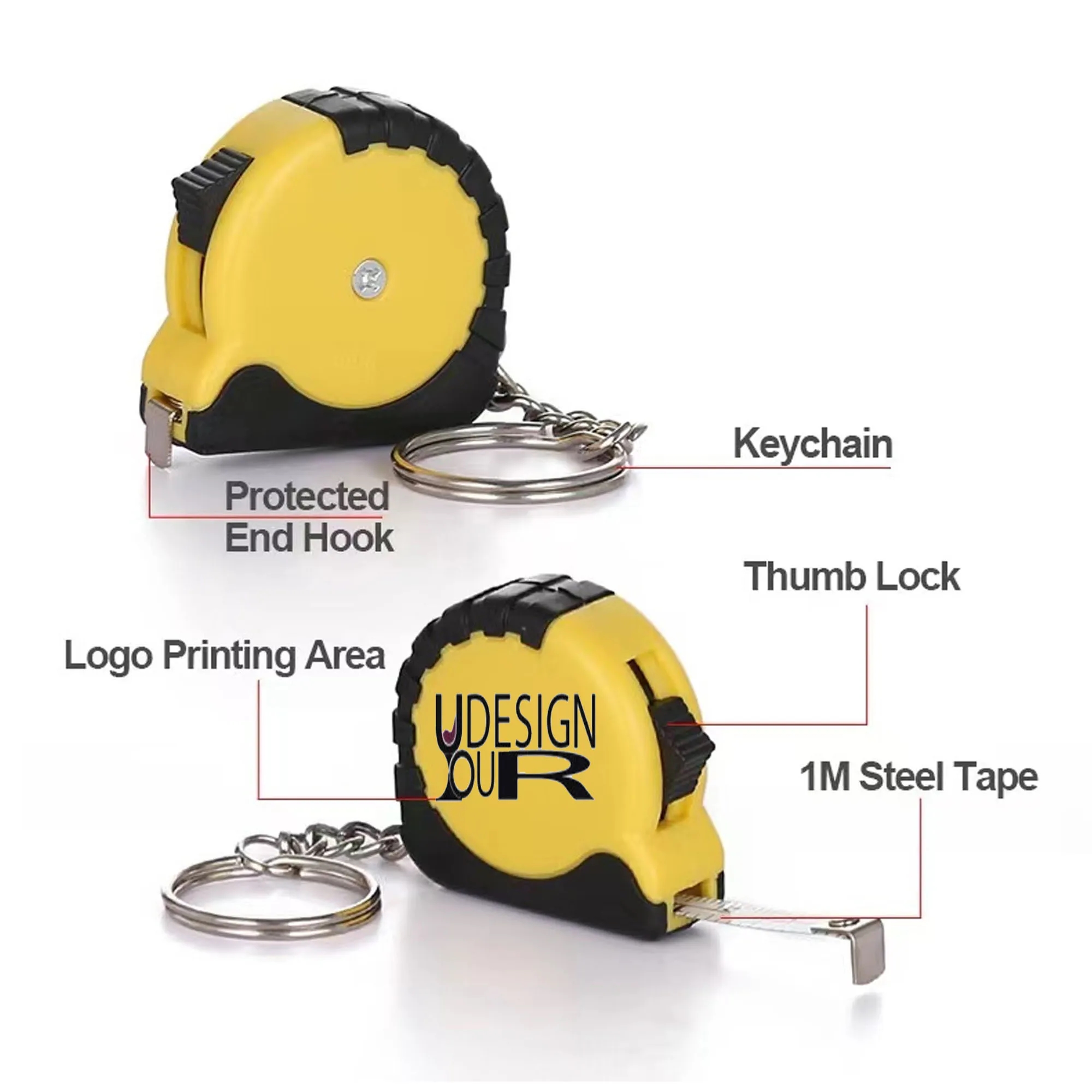 Mini Tape Measure With Key Chain 7