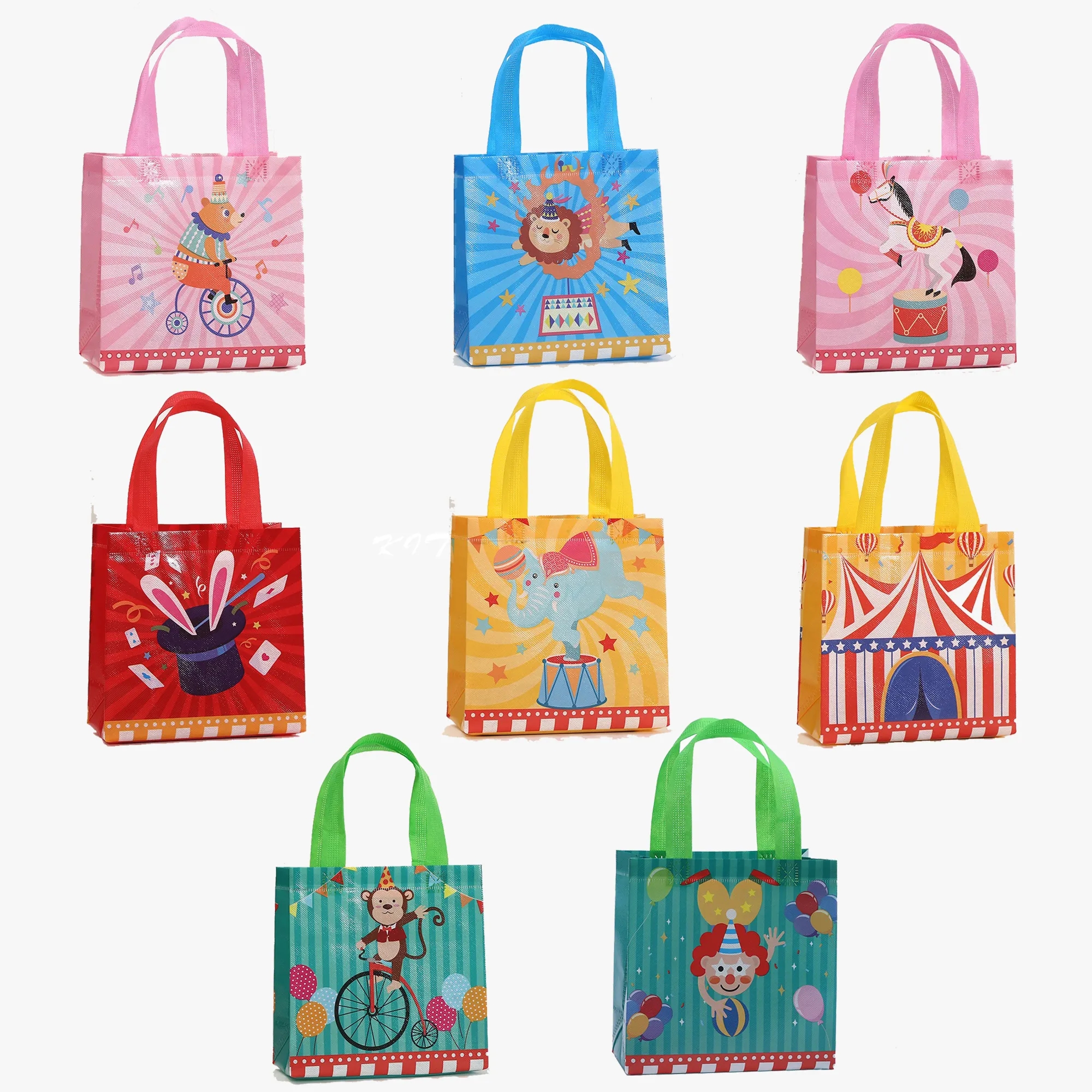 Children's Gift Tote Bag With Circus Print 3