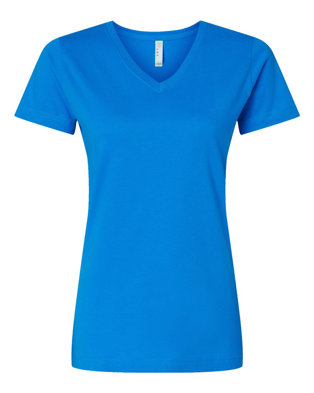 Women's Fine Jersey V-Neck Tee - 3507 49