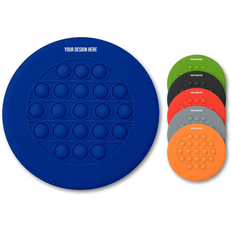 Silicone Push Pop Stress Reliever Flying Discs 3