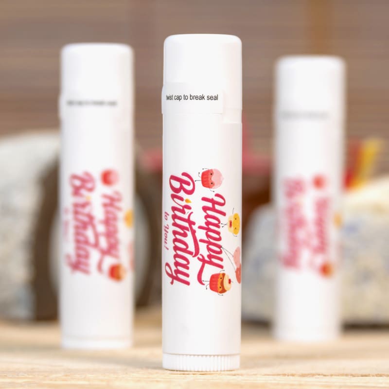 Custom SPF 15 Beeswax Lip Balms - Full Color 60