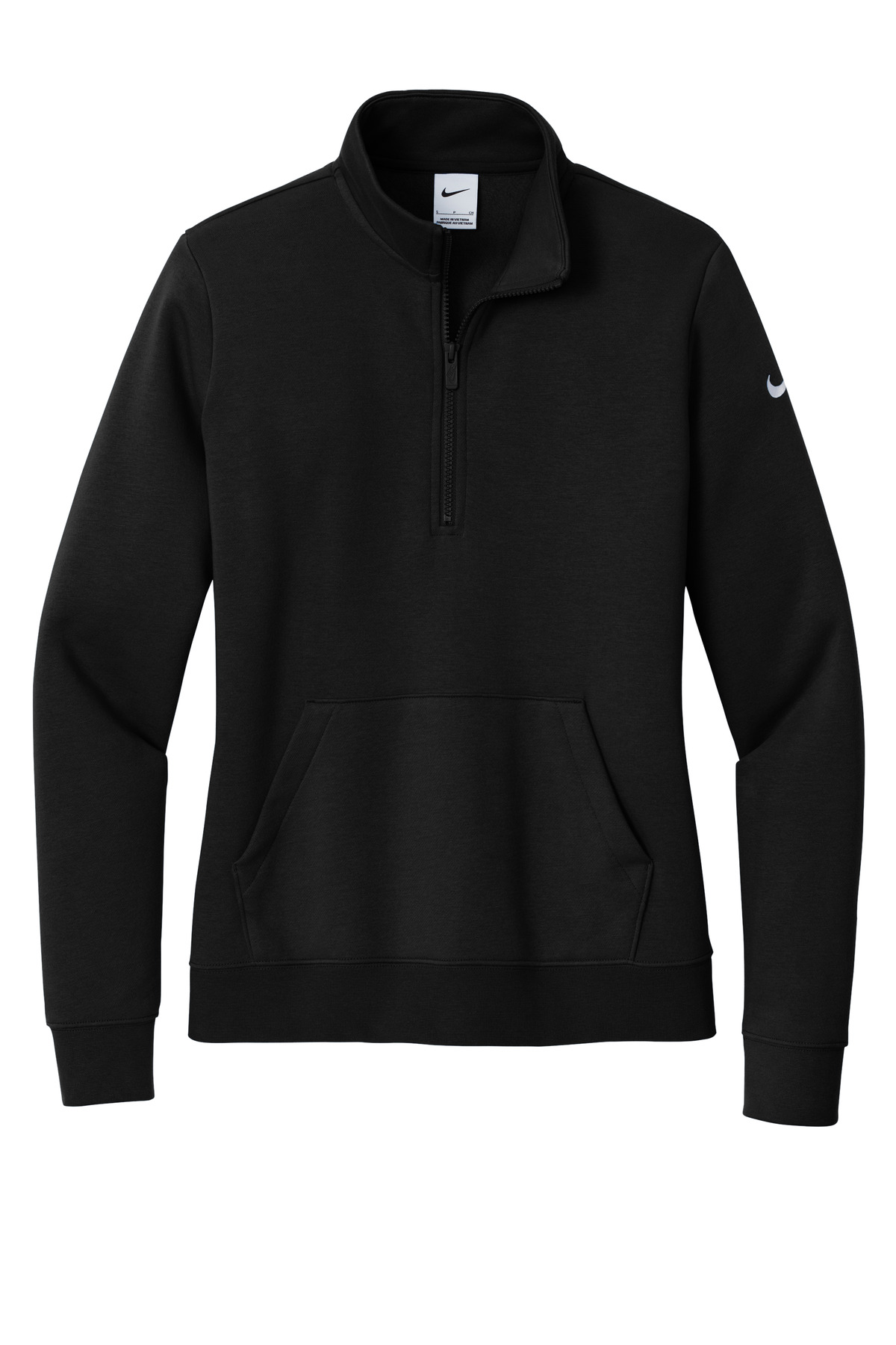 Nike Women's Club Fleece Sleeve Swoosh 1/2-Zip NKDX6720 14