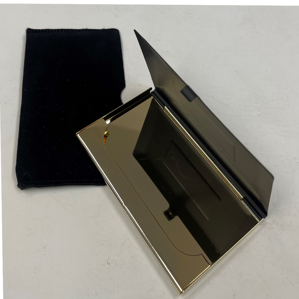 Gold Plated Brass Business Card Holder 2