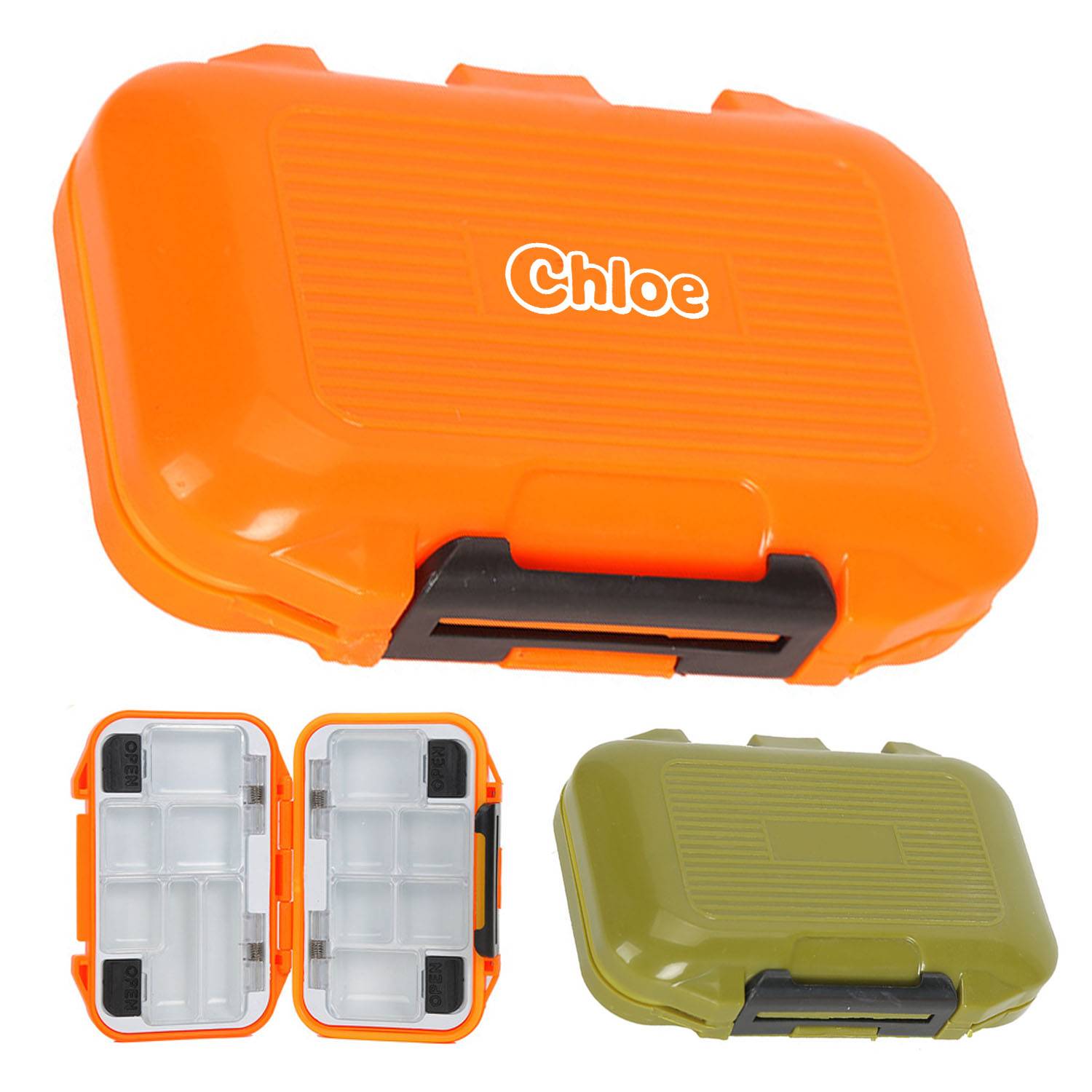 Fishing Tackle Storage Box w/ Adjustable Dividers 1