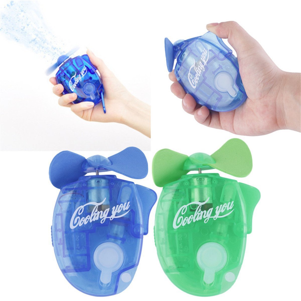 Small Carabiner Keychain Misting Fan 4