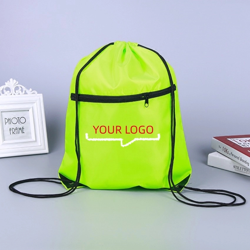 Drawstring Backpack w/ Zipper 6