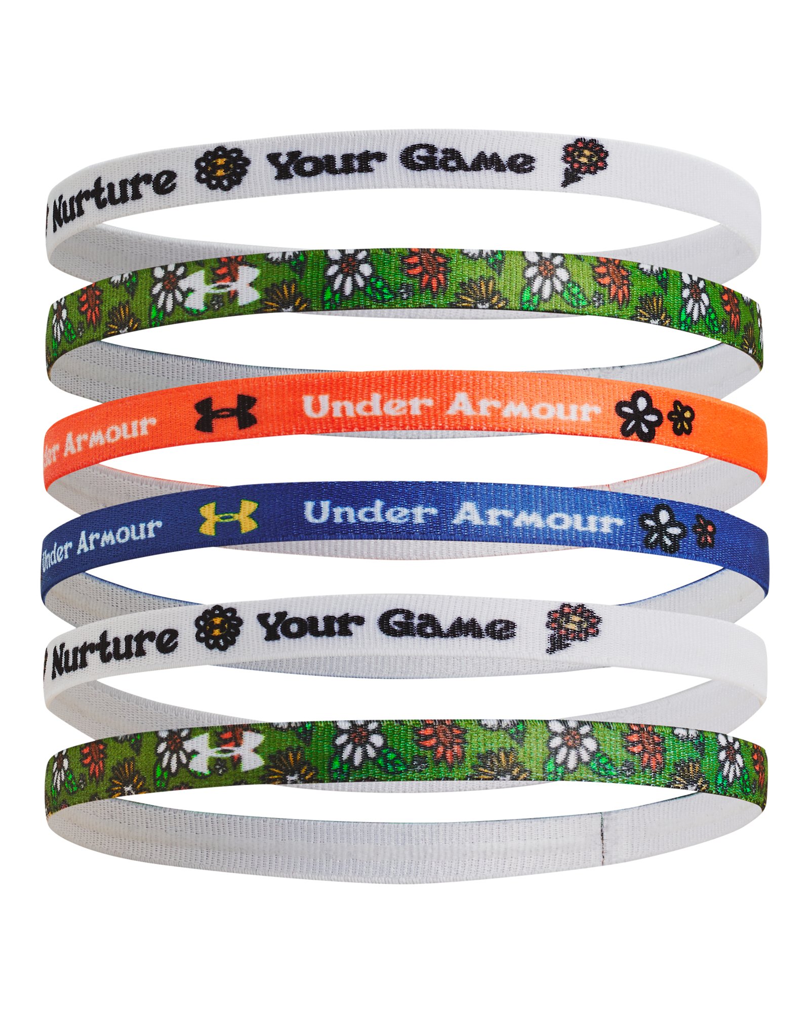 UA Graphic Girls' 6 Pack Headbands 5