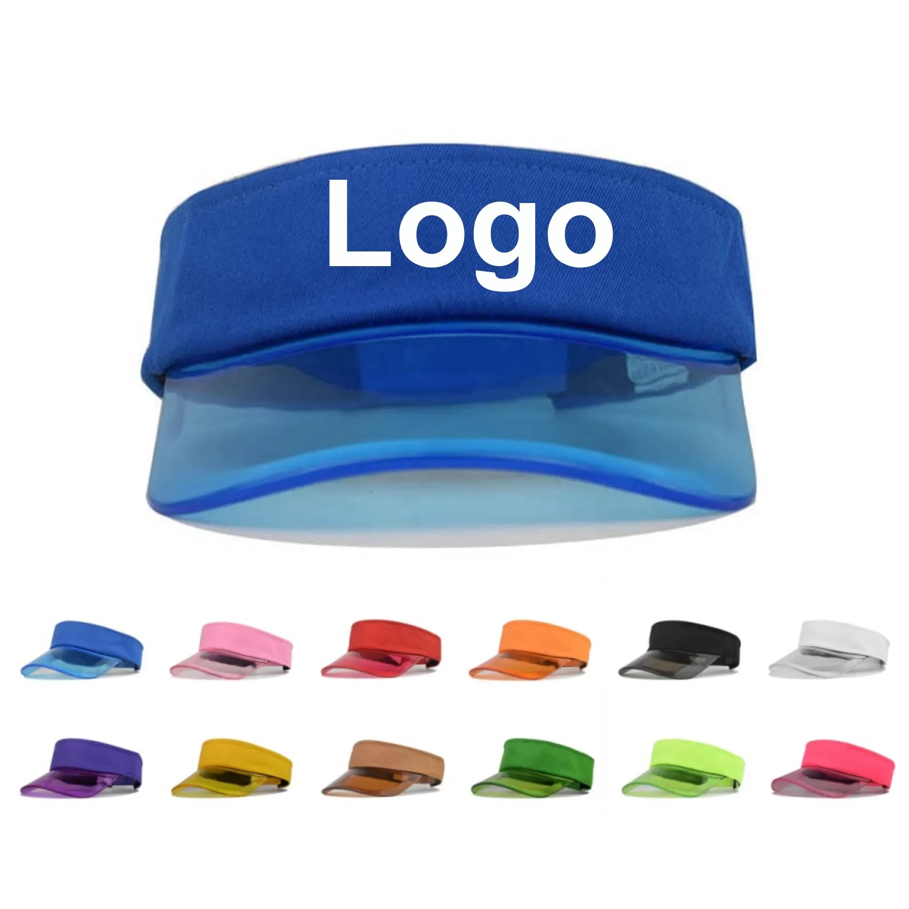 Clear Brim PVC Sun Visor Hat 2