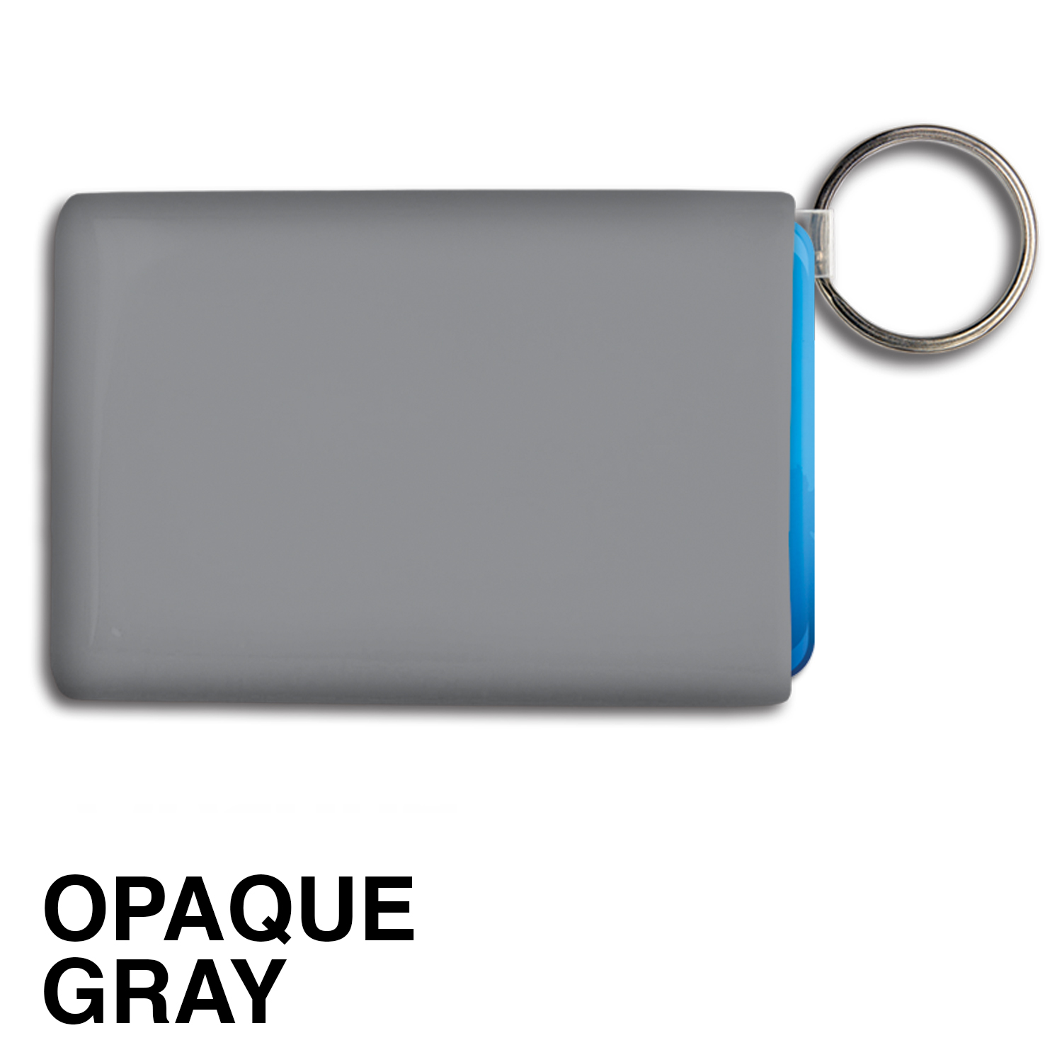 Rectangle Card Holder w/Key Ring - Spot Color 5