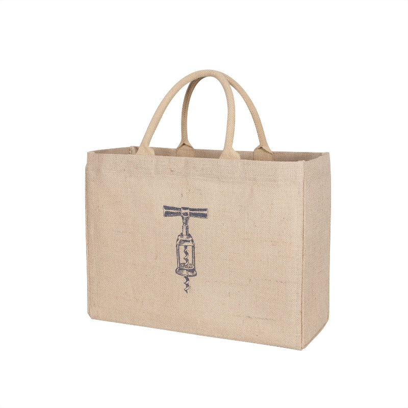 Custom Jute Tote Bag, custom tote bag with logo imprint 2