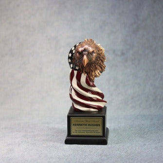Eagle Head With The American Flag 4