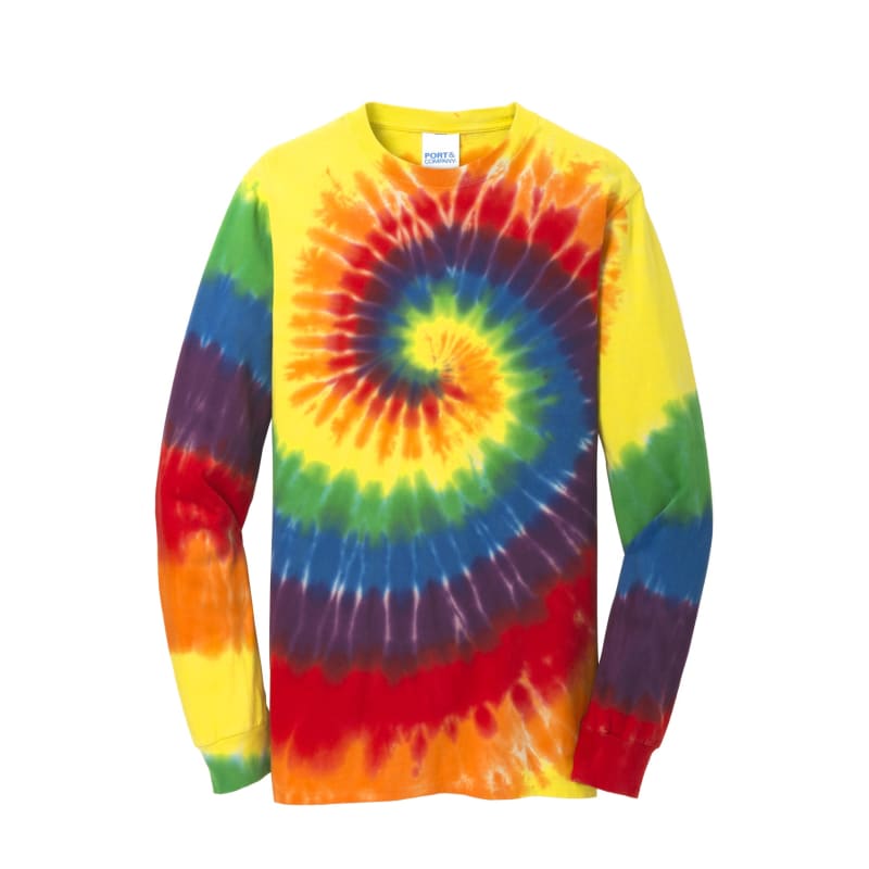 Port & Company Tie-Dye Long Sleeve Tee. 32