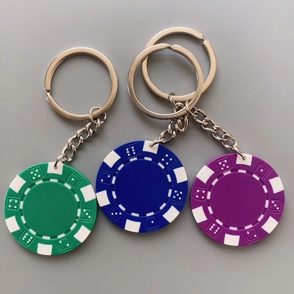 Colorful Plastic Jetton Keychain 1