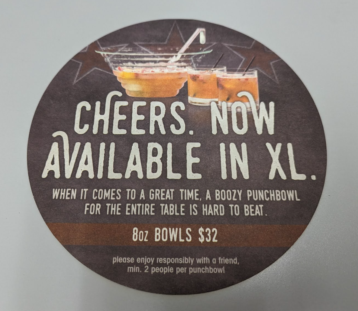 Custom shape coaster within 8.25" x 8.25" Mediumweight 60pt 11