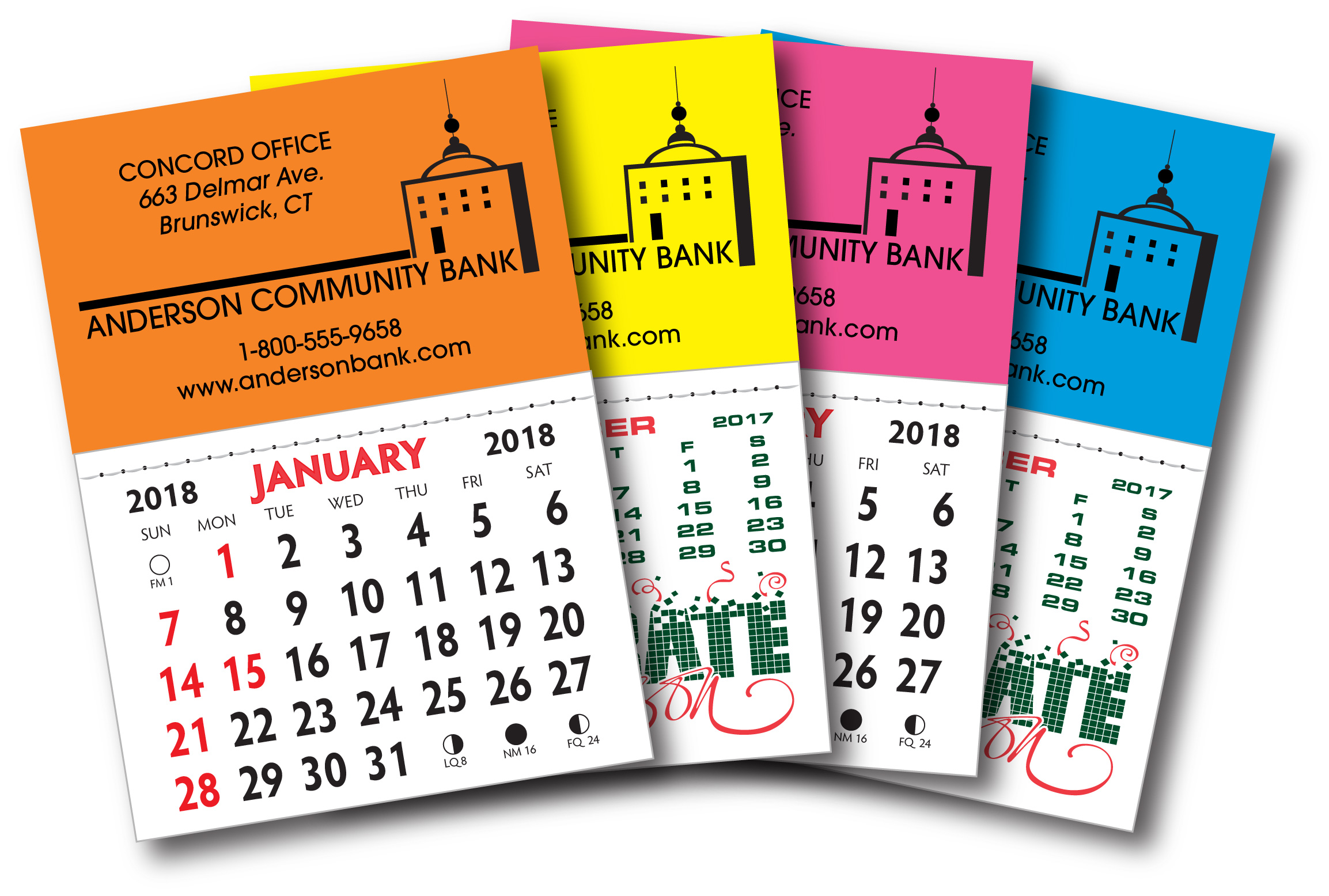 Kwik Stik Maxi Neon Padded Calendar 4