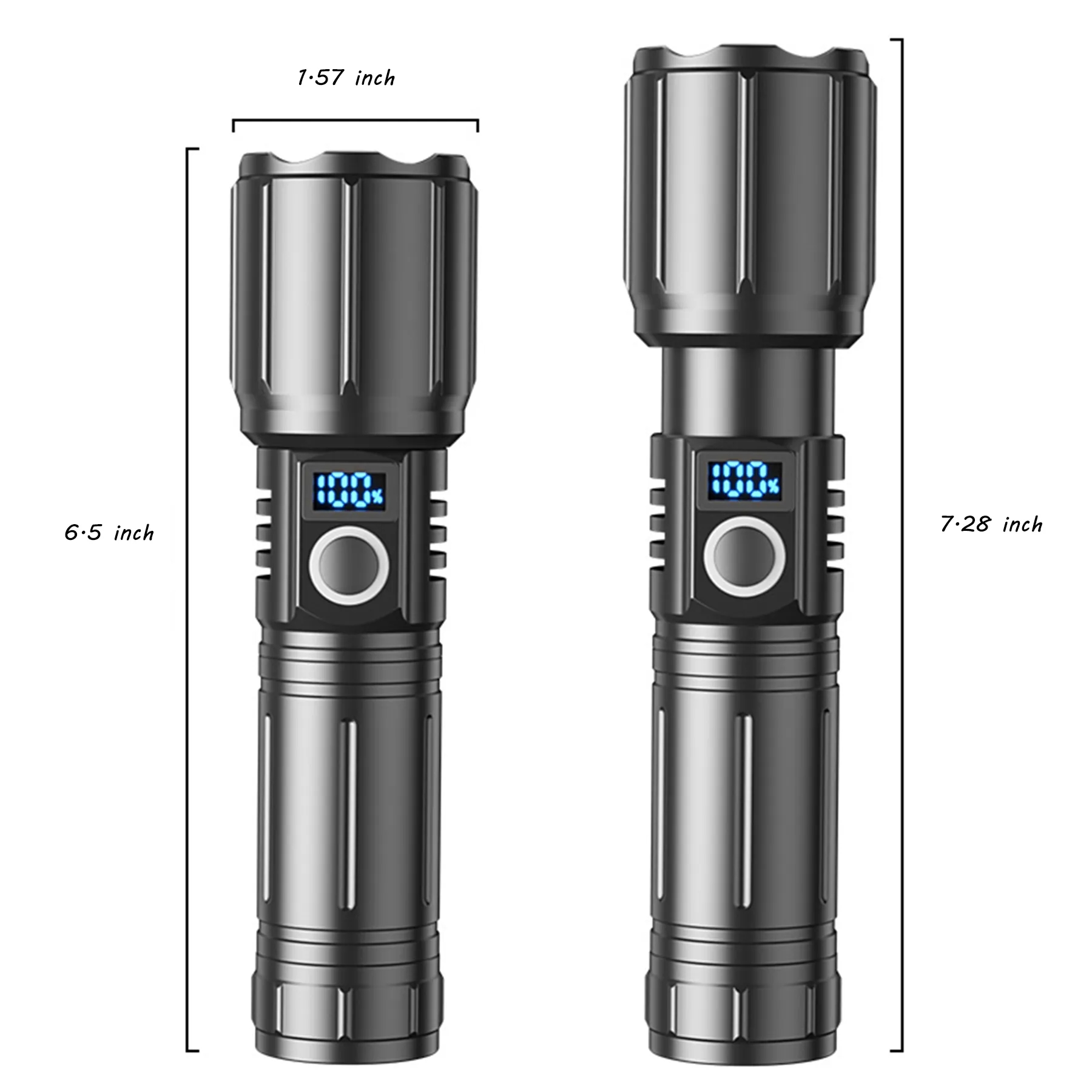 LED Flashlight Waterproof USB-C Powered Rechargeable 2