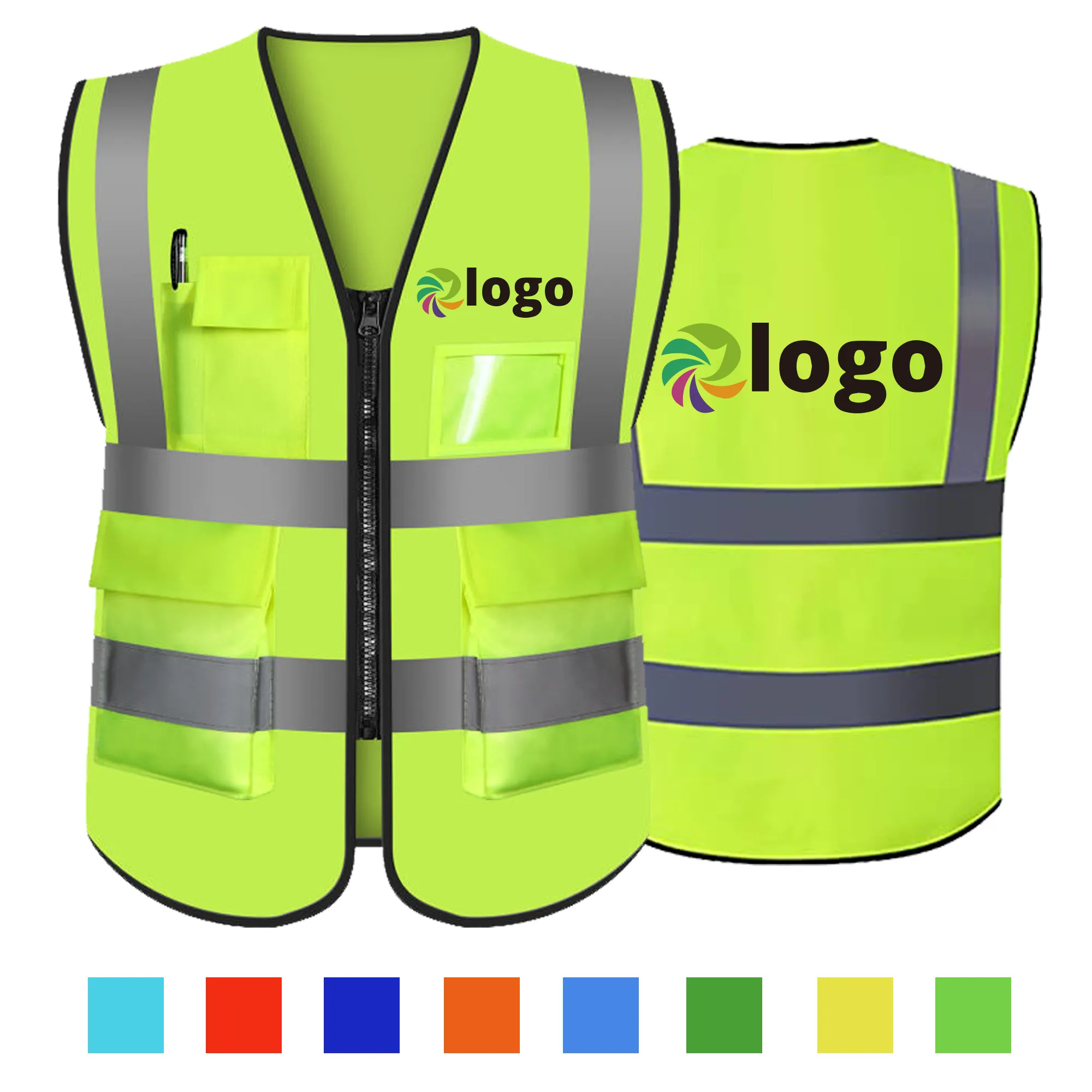 Custom Full Color High Visibility Safety Vest 4
