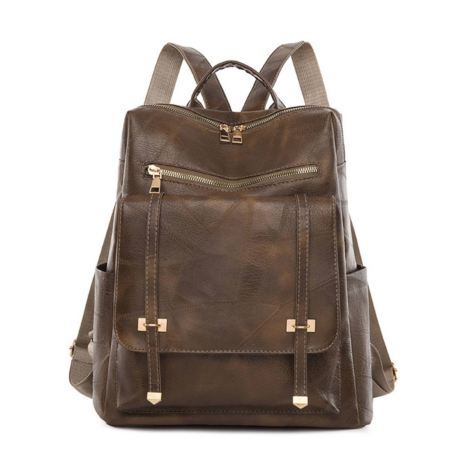 Pu Leather Women Fashion Retro Backpack 4