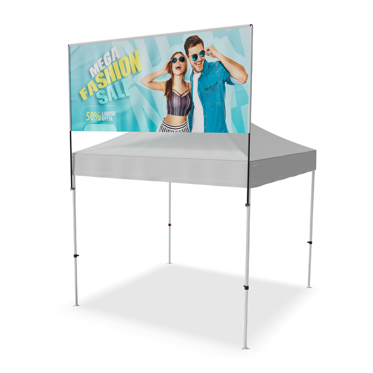 Square Tent Billboard Banner for 10'x10' Tent 3