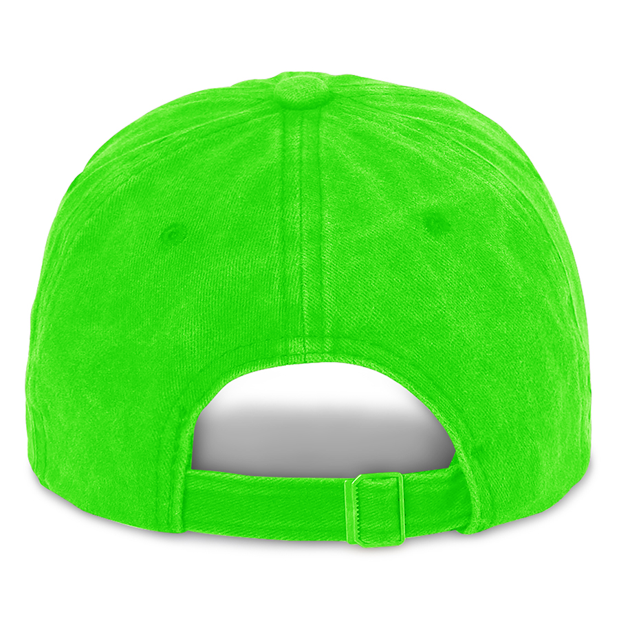 Stock Washed Cotton 6-Panel Baseball Cap w/ D-Ring Metal 46
