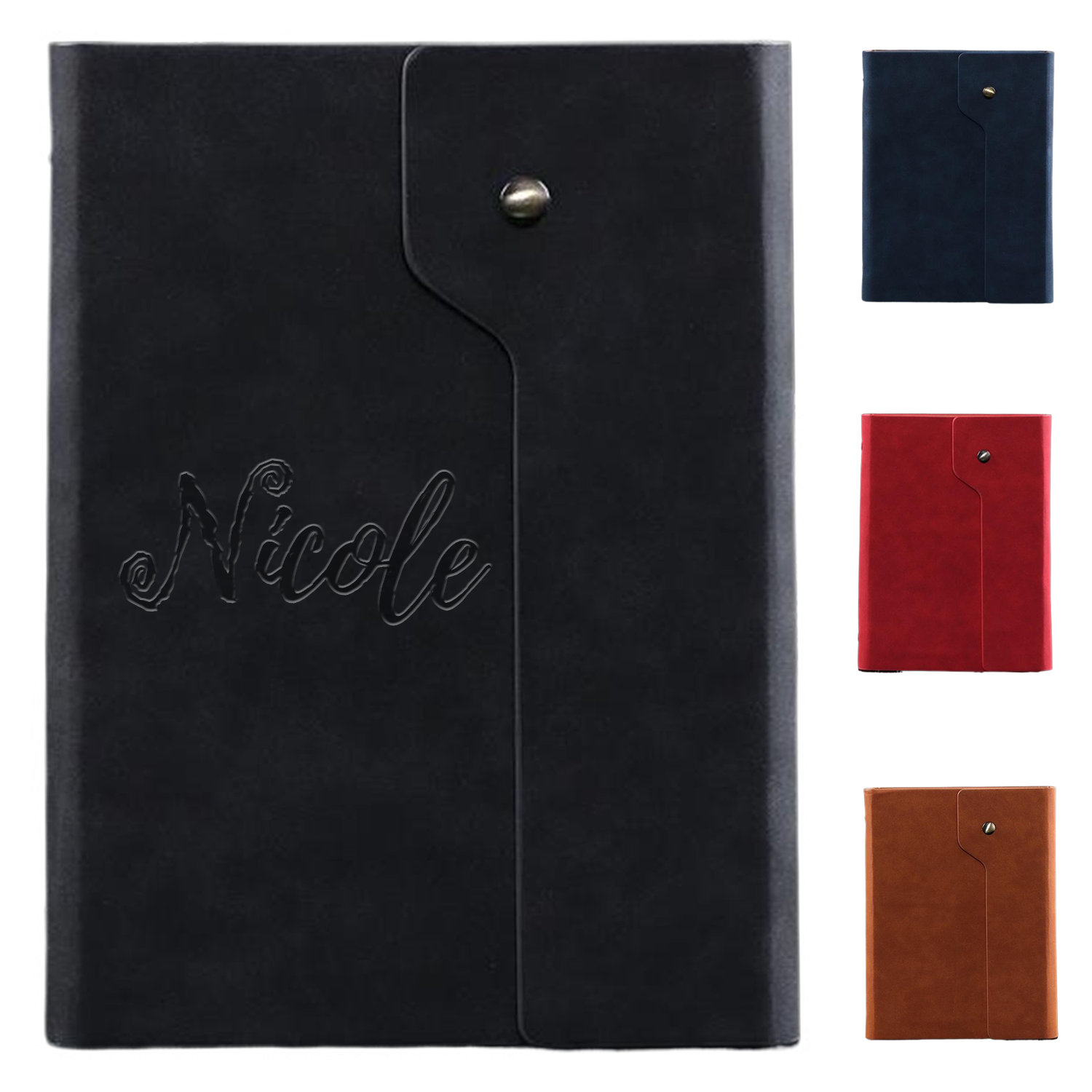 A5 PU Leather Tri-Fold Business Notebook 9