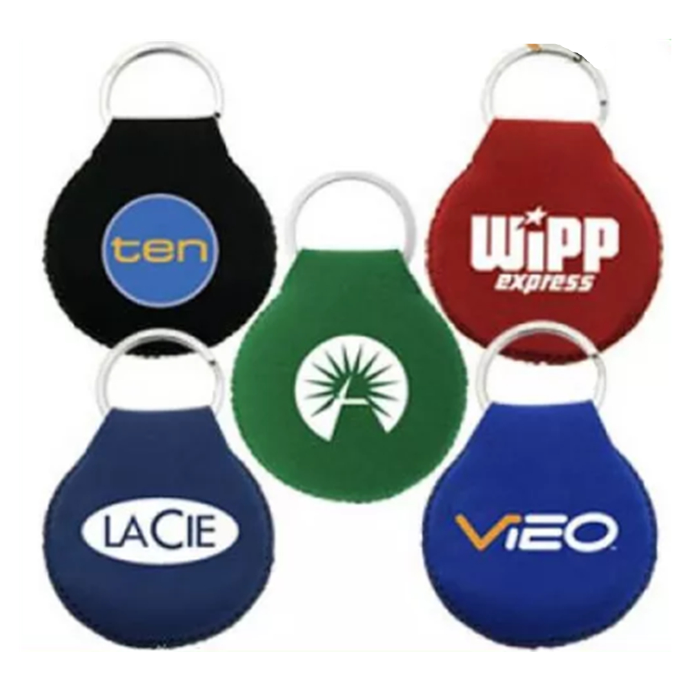 Round Neoprene Floating Key Tag 2