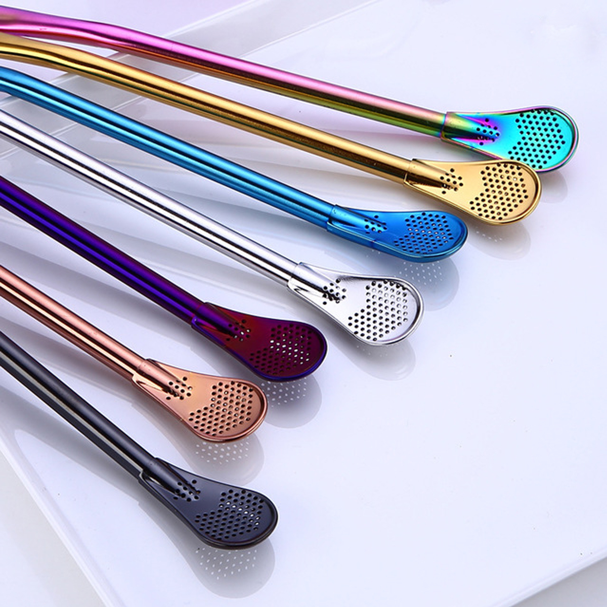 2 In 1 Stainless Steel Spoon Straw 2