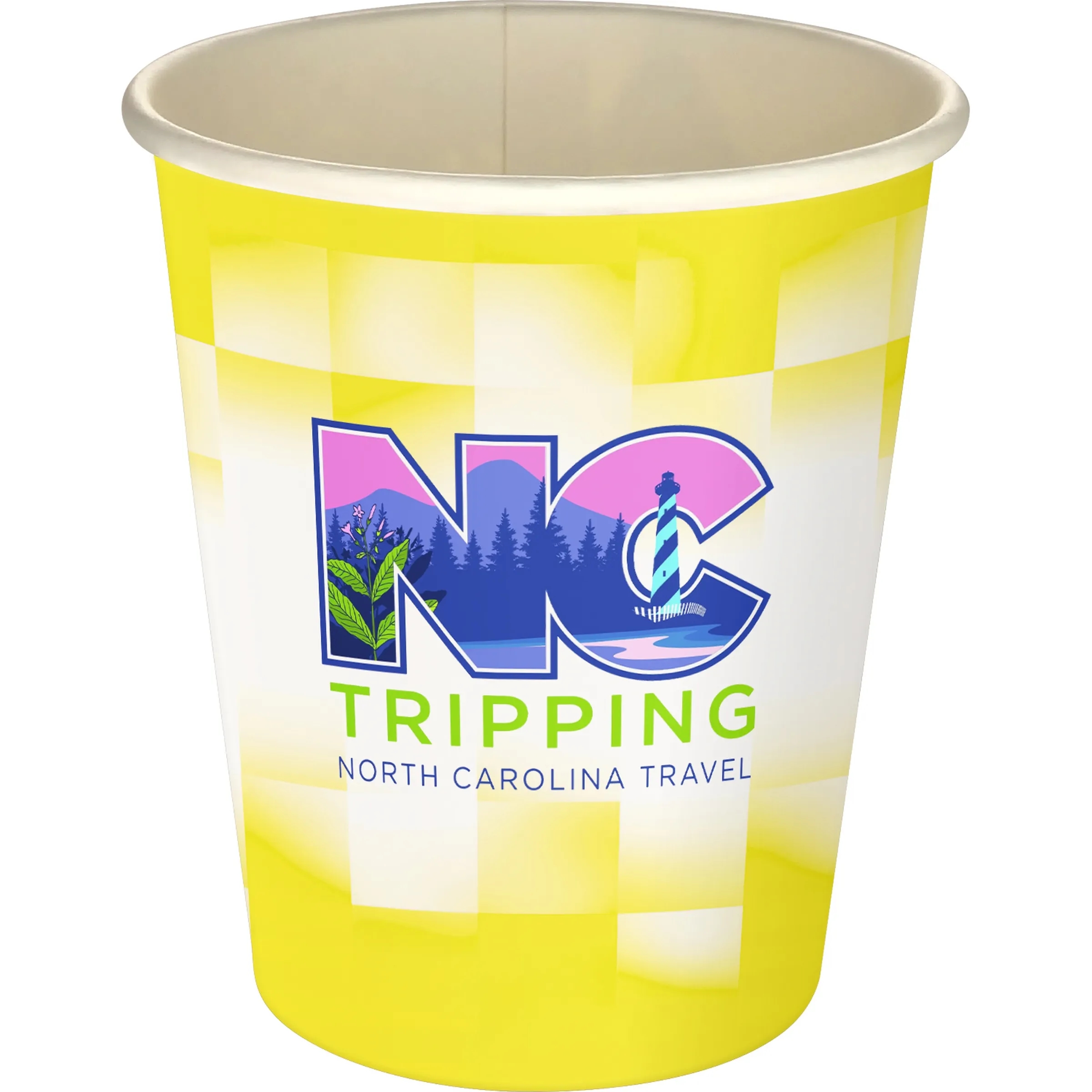 5 oz Full Color Shaded Checkers Paper Cup 6