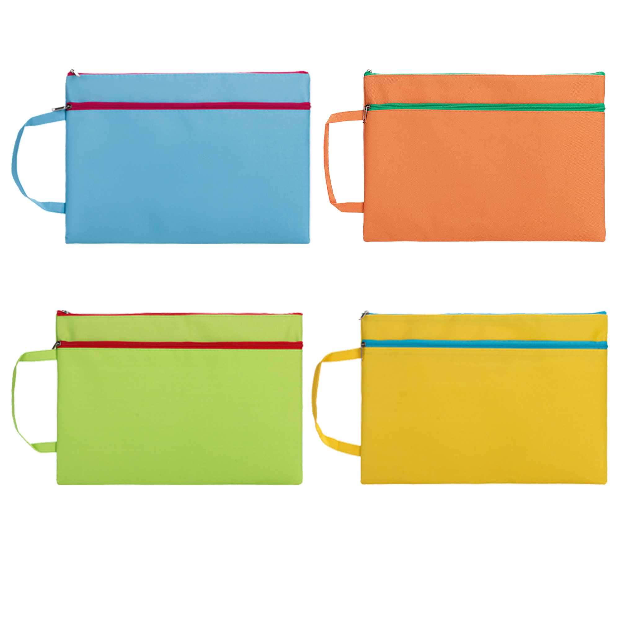 Handheld Oxford Cloth Zipper File Bag 4