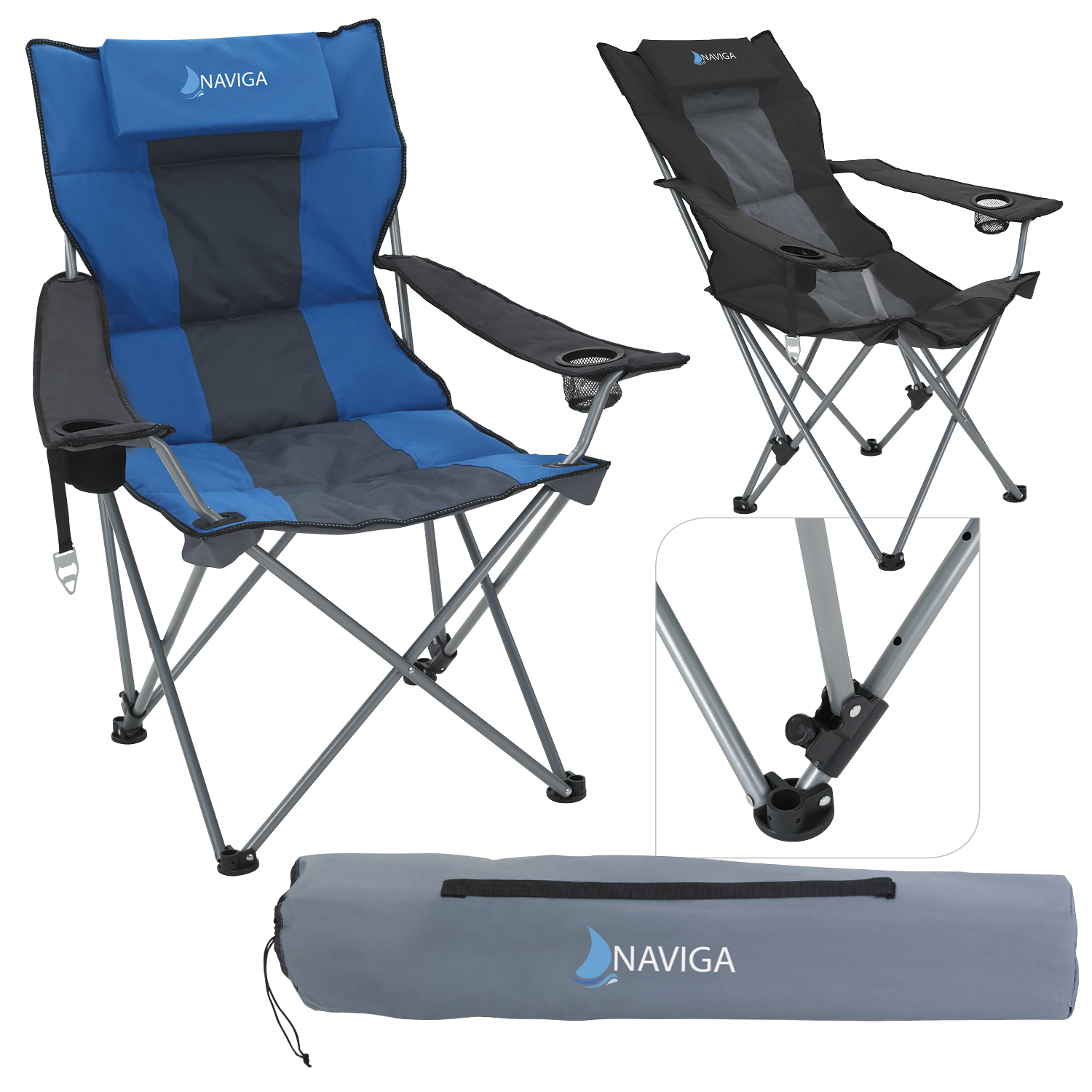 Premium Stripe Reclining Chair 10