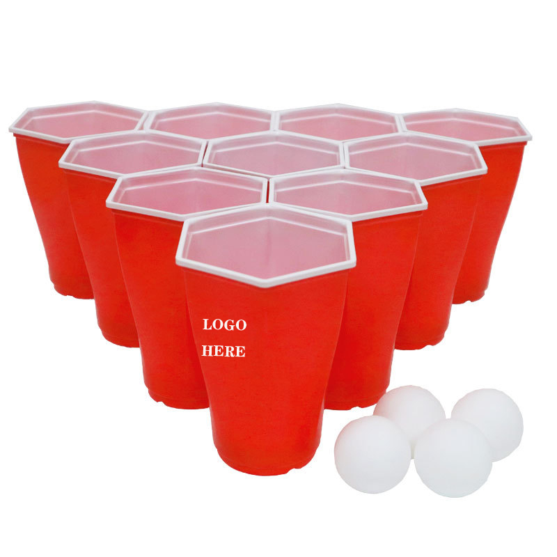 16oz Hexagonal Plastic Party Drink Cups 3