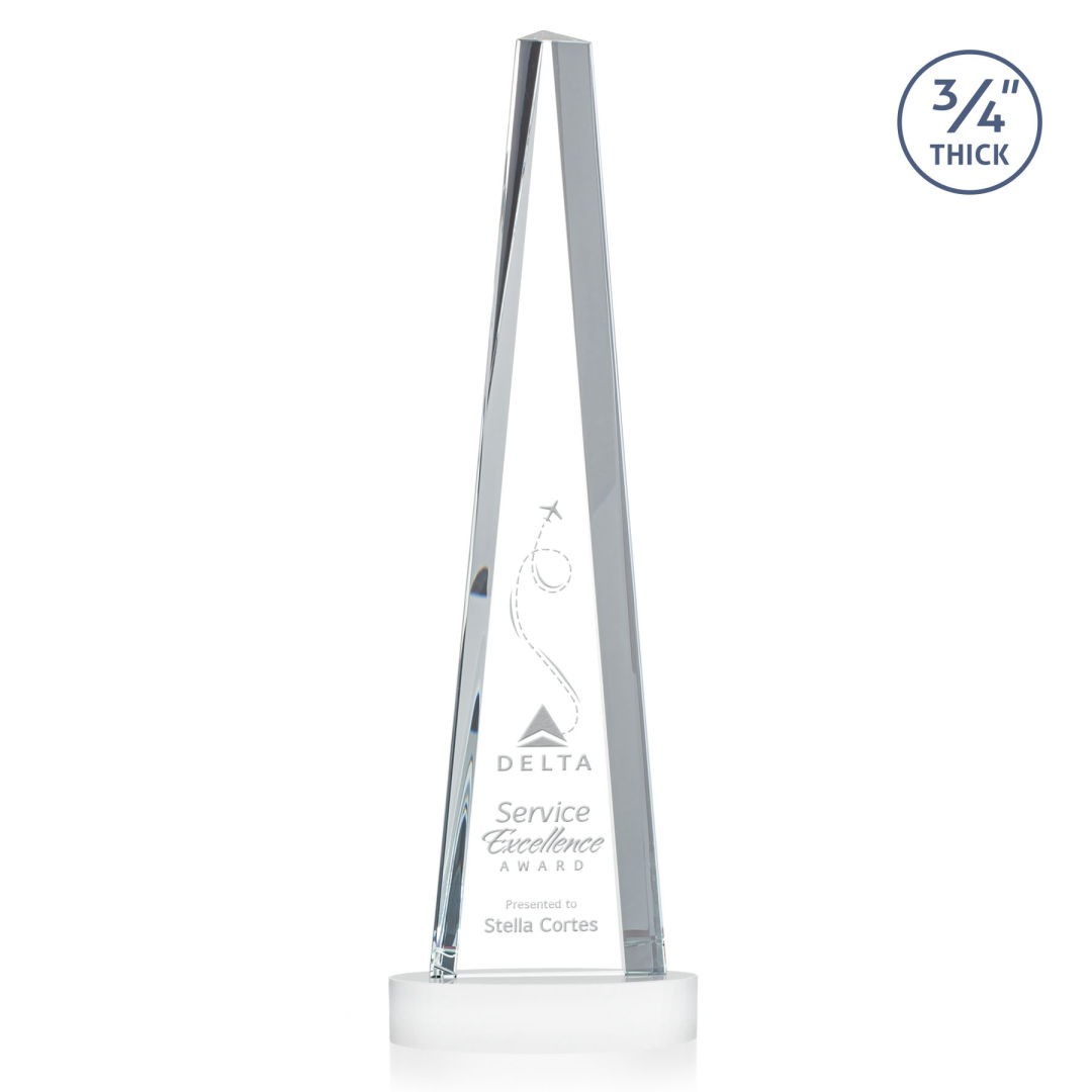 Majestic Tower Award on Alberton Base - White 2