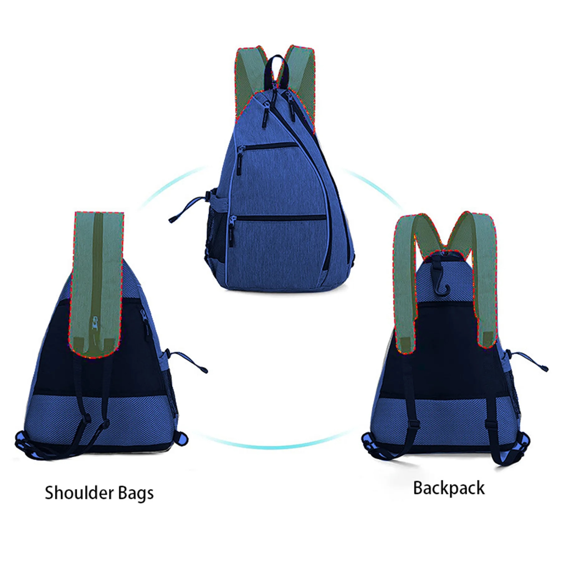 Sport Pickleball Sling Shoulder Bag 13