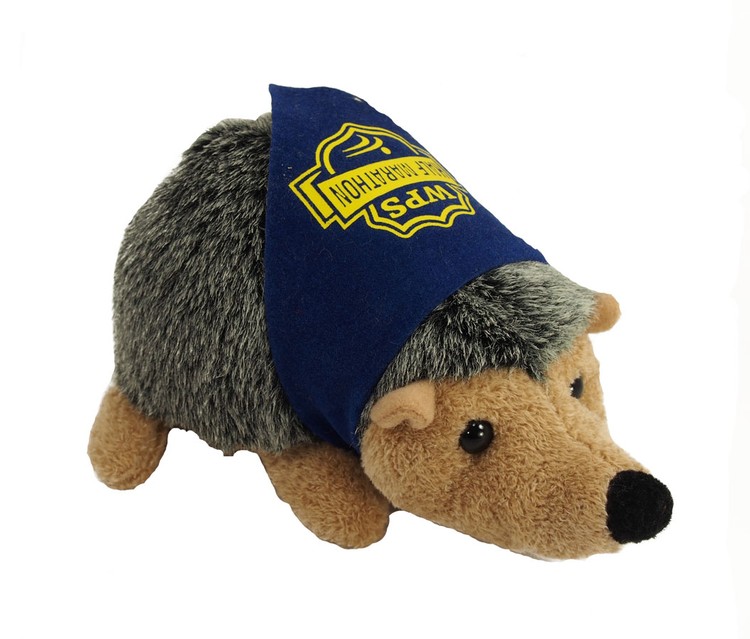 8" Howie Hedgehog with bandana and one color imprint 2