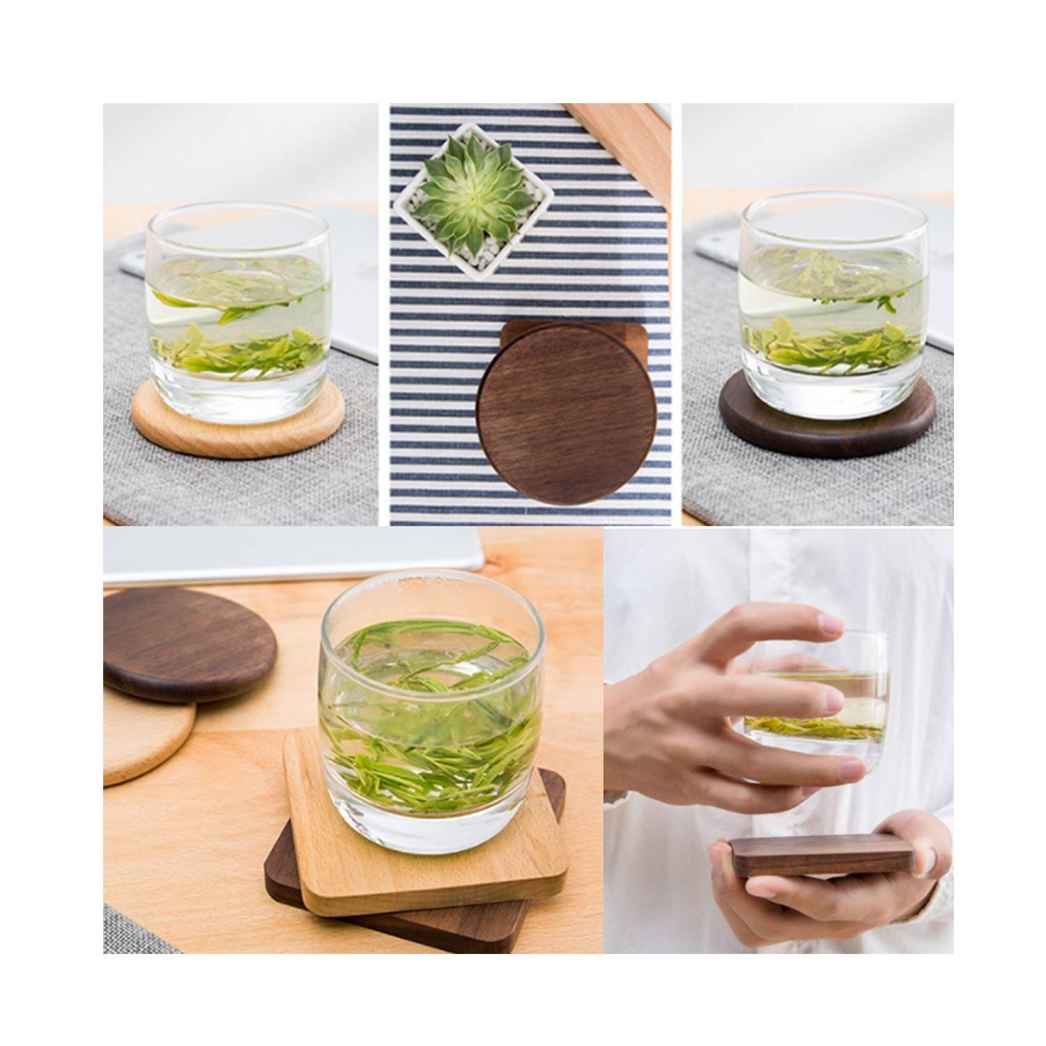 Creative Solid Wood Coaster 3