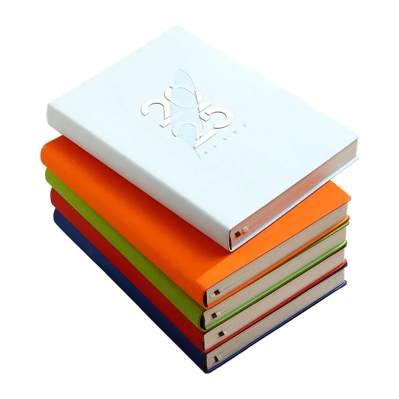 A5 2025 PU Leather Notebook Agenda Book 400 Pages 6